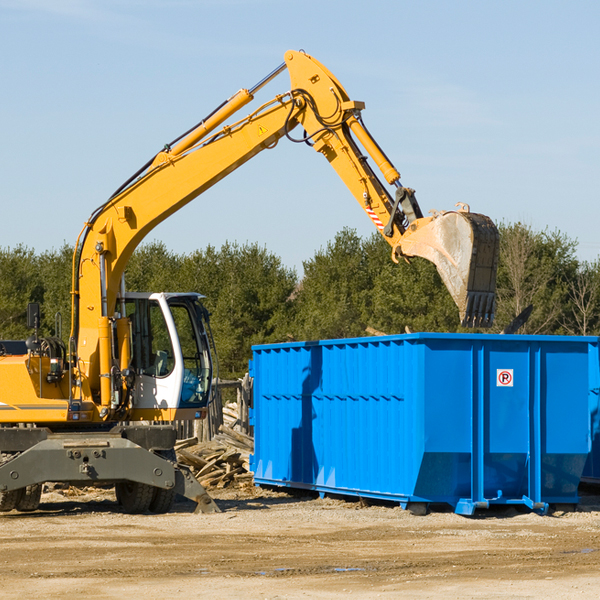 are there any restrictions on where a residential dumpster can be placed in New London PA